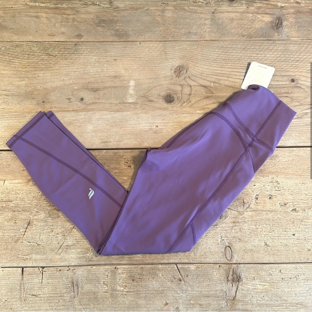 NWT- Fabletics PureLuxe High-Waisted Pocket 7/8 Leggings - PURPLE MYSTIQUE